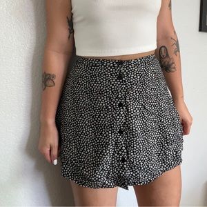 Floral Button Up Skirt